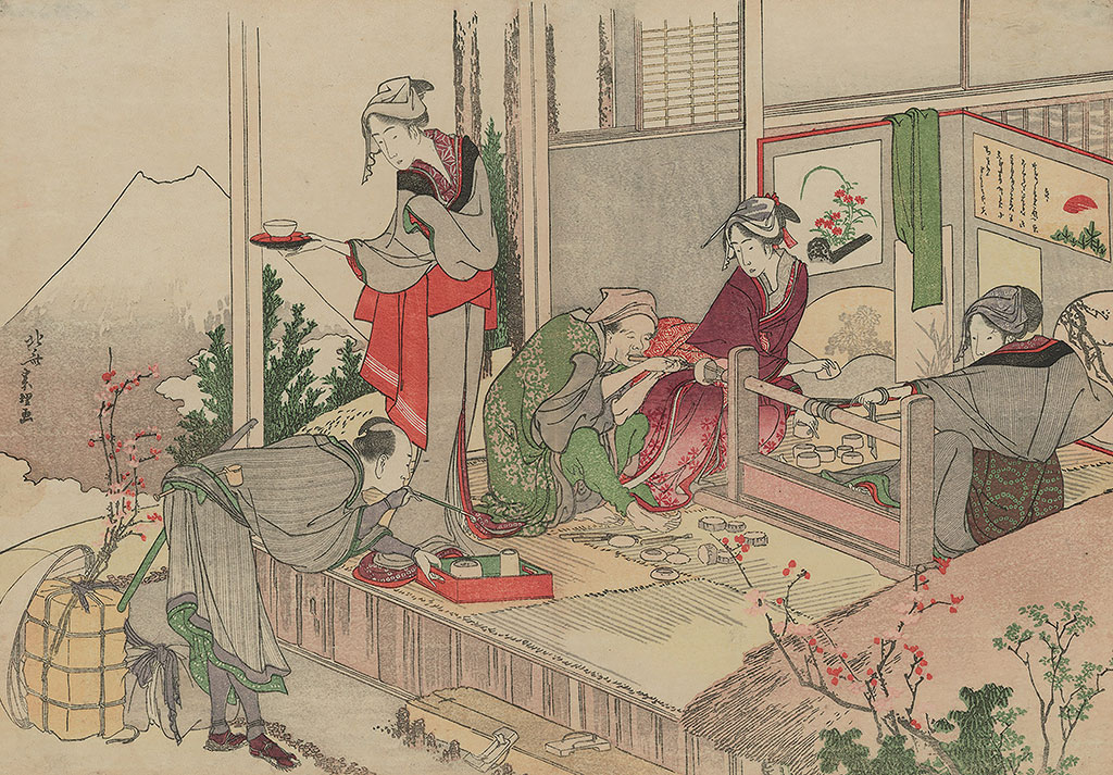 A Netsuke Workshop by Hokusai